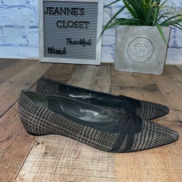 Stuart weitzman hounds tooth pointed toe flats - Picture 9 of 12